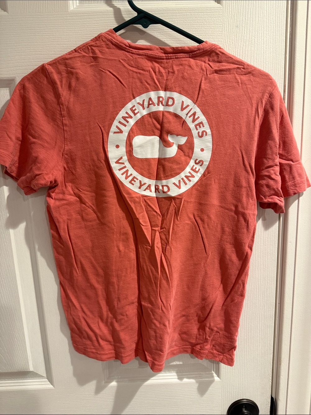 Vineyard Vines Coral Short-Sleeve Whale Logo Tee